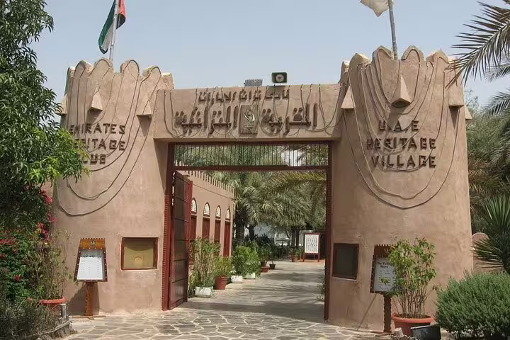 Visit the UAE Heritage Village on a private Abu Dhabi full-day tour in a 4x4 vehicle.
