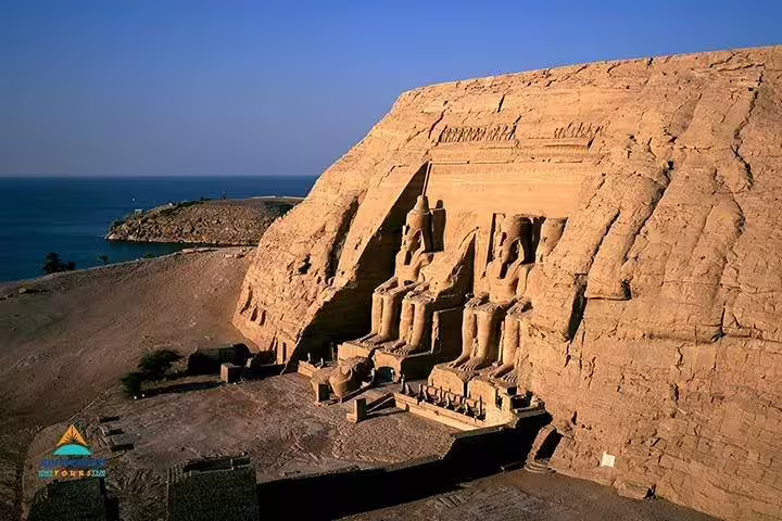 Abu Simbel Great Temple of Ramses II on Lake Nasser, highlight stop on Luxor to Aswan day trip