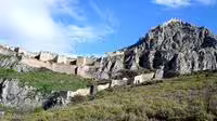 Acrocorinth fortress ruins above Ancient Corinth, scenic stop on private biblical tour from Athens and Corinth