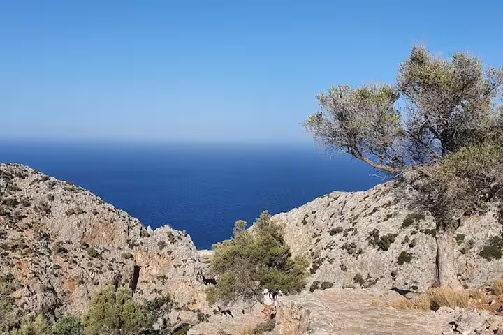 Enjoy breathtaking sea views from the rugged cliffs of the Akrotiri Peninsula on a half-day private hiking tour.