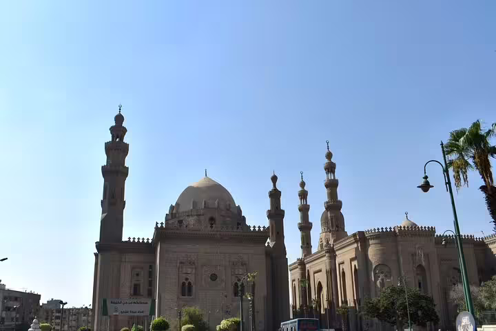 Al-Rifa'i and Sultan Hassan Mosque complex in Islamic Cairo, highlight of private customized 3-day Cairo Giza tour