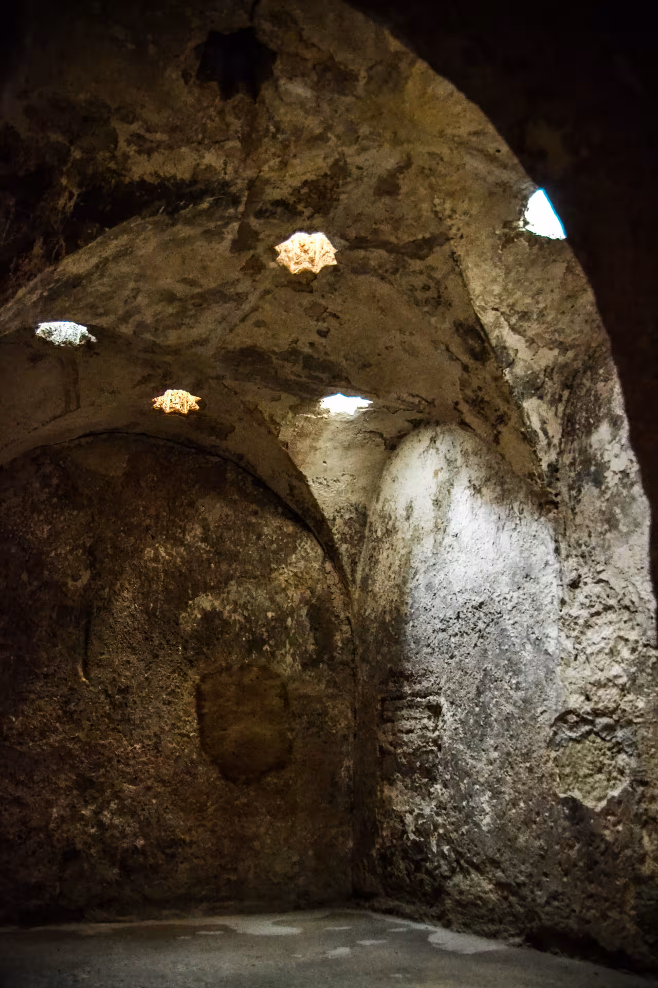Ancient stone interior of the Mosque-Cathedral, showcasing unique architectural details on the guided tour.
