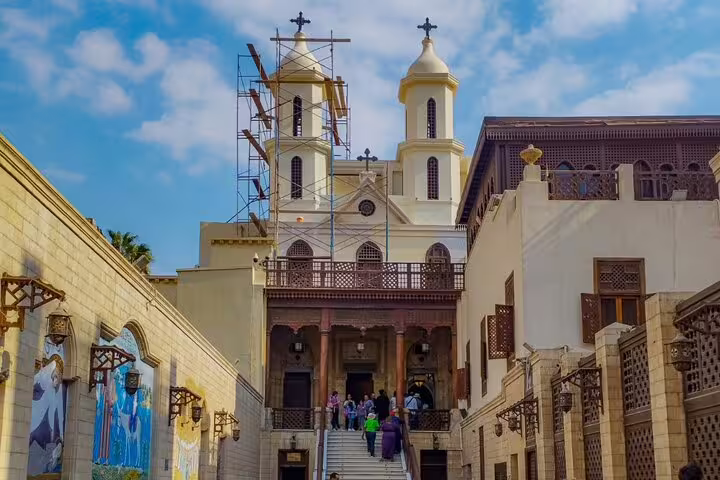 Exterior of Alexandria’s Hanging Church stop on a private 3-day guided Cairo and Alexandria tour, Egypt