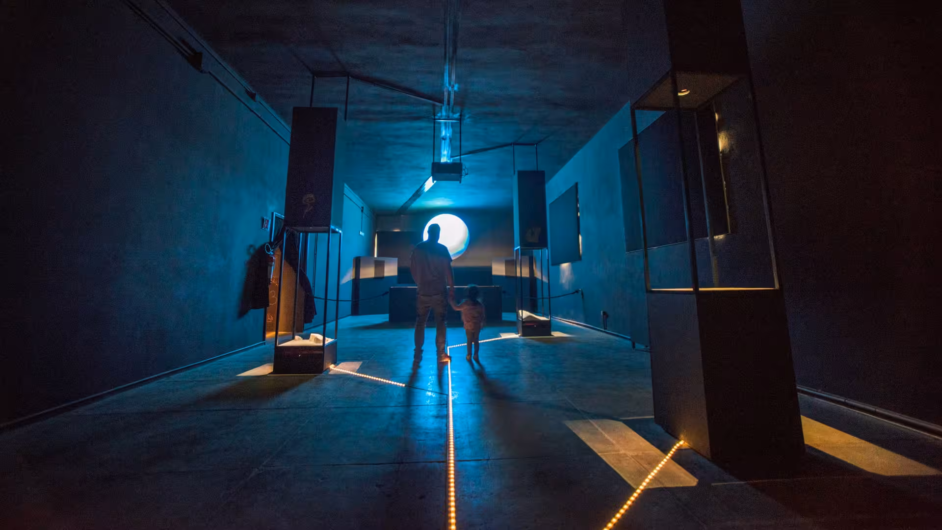 Explore the immersive exhibits at Porto Conte Park Ecomuseum in Alghero, featuring captivating lighting displays.