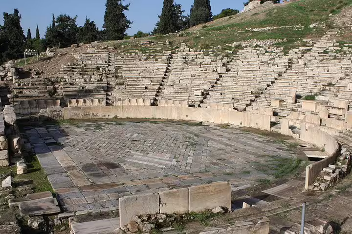 Ancient Theater of Dionysus below Acropolis, Athens highlights private full-day tour archaeological site