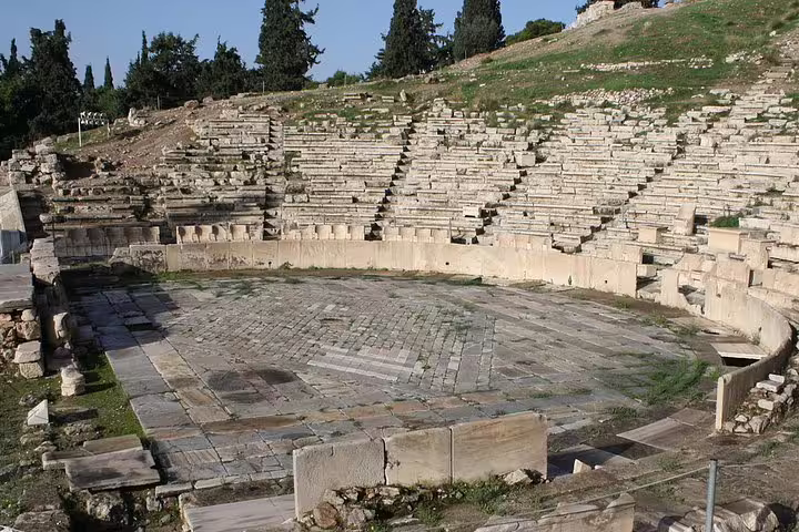 Ancient Theater of Dionysus ruins in Athens, key stop on Athens highlights private full-day tour