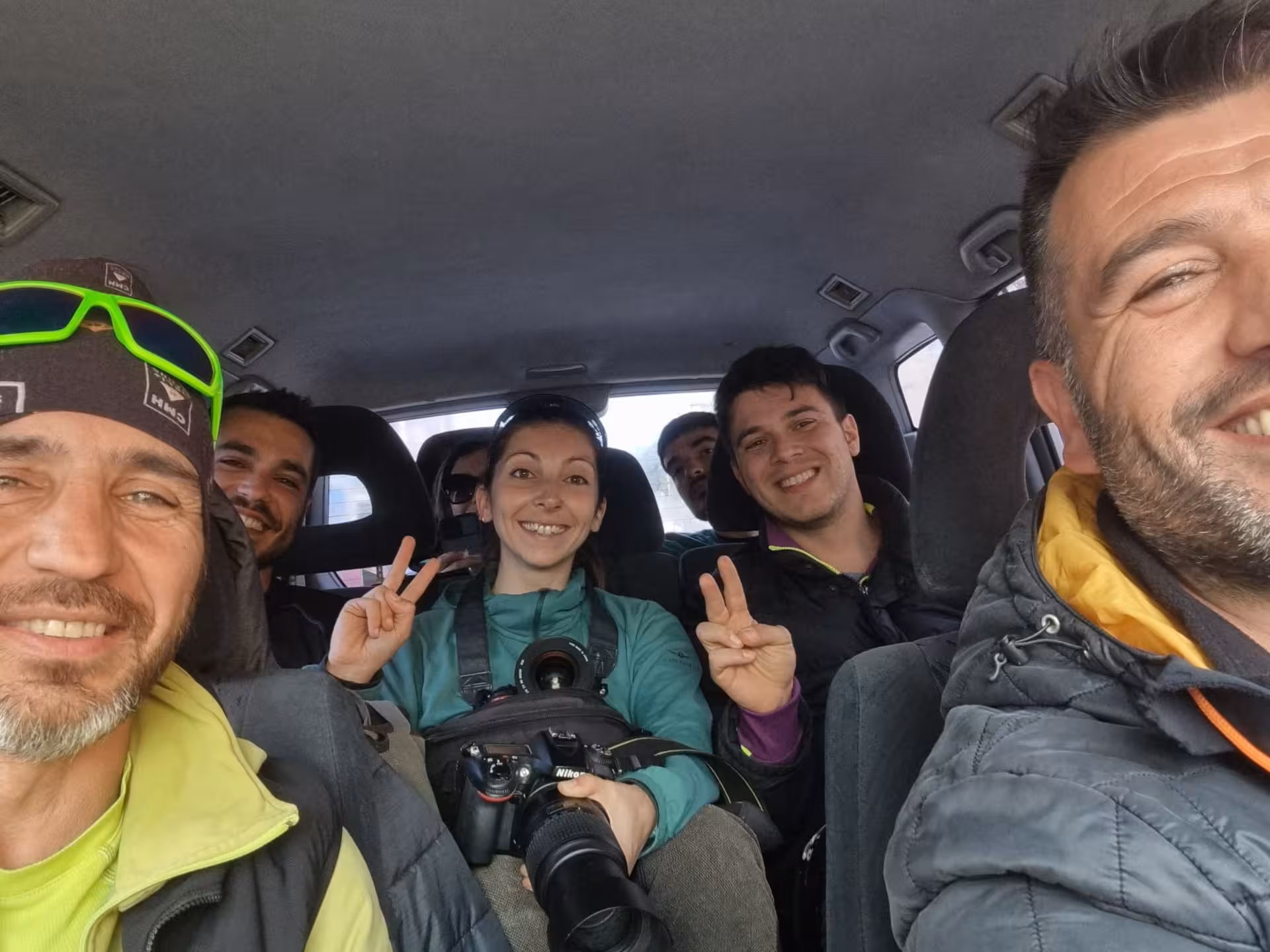 Jeep parked on the Golgo Plateau in Baunei with a curious donkey nearby, ideal for an Arbatax 4-hour tour.