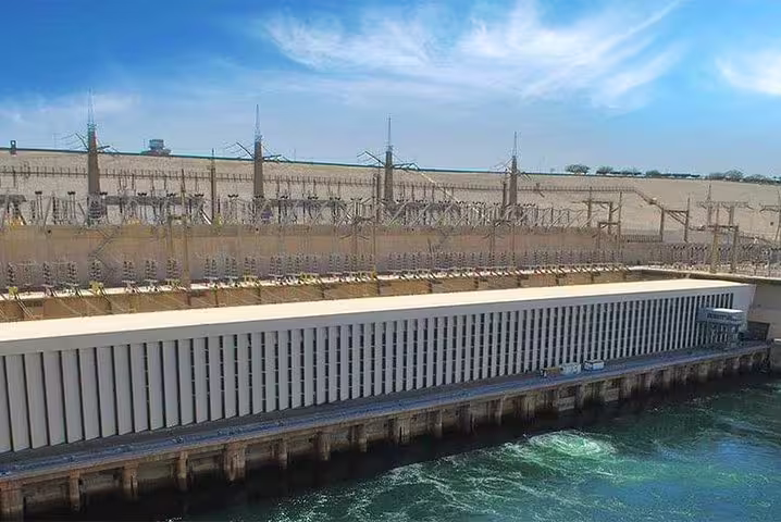 Aswan High Dam on the Nile, scenic stop on 15 days 14 nights Holy Family Tour in Egypt itinerary