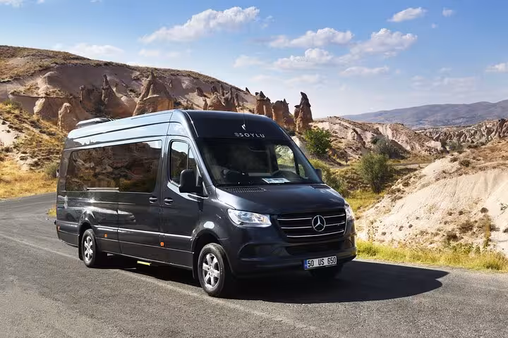 Private minivan transfer for Athens to Meteora full-day tour, comfortable transport for Greece day trip