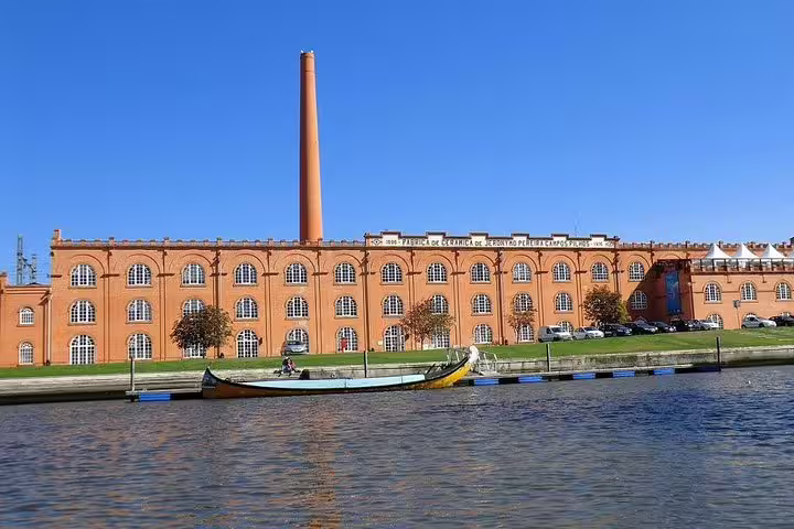 Colorful striped houses line the Costa Nova street in Aveiro, highlighting vibrant architecture on a half-day tour.