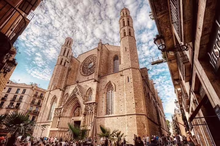 Majestic Gothic architecture of Barcelona Cathedral captivates visitors on the Private Barcelona Highlights tour.