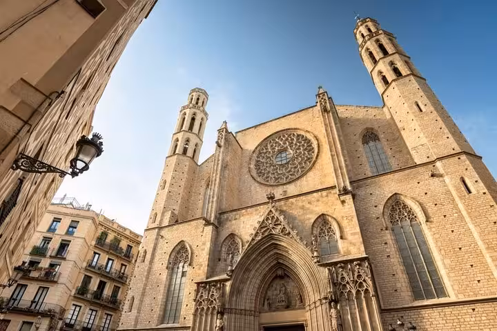 Barcelona Cathedral facade in the Gothic Quarter, landmark stop on El Born and Old Town introductory walking tour