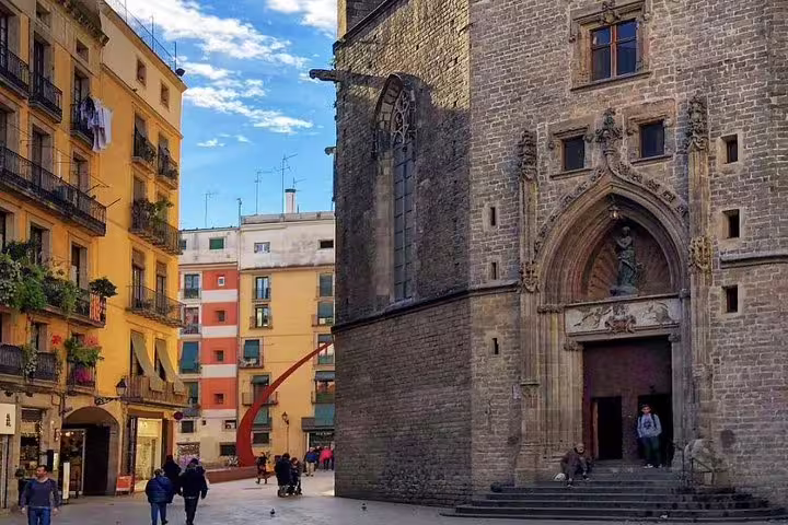 Barcelona's Gothic Quarter with historic architecture on a private walking tour, perfect for exploring rich history.
