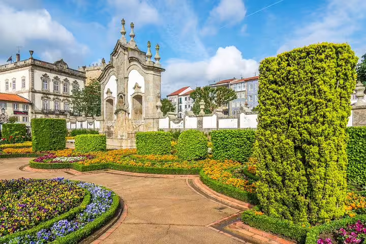 Explore Barcelos' ornate gardens and historic architecture on a captivating private half-day tour from Porto.