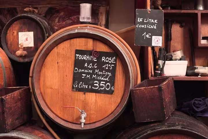 Discover traditional French wine barrels on the Bastille & Paris Best Market Food Tour in Paris.