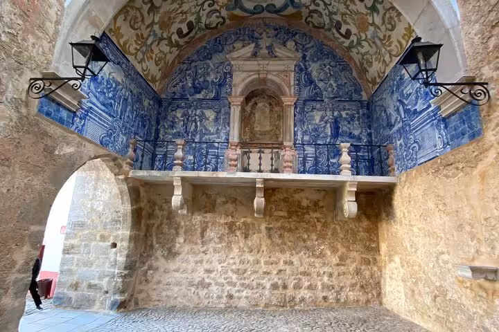 Discover the intricate blue azulejos at Batalha Monastery on the Lisbon to Batalha guided tour.