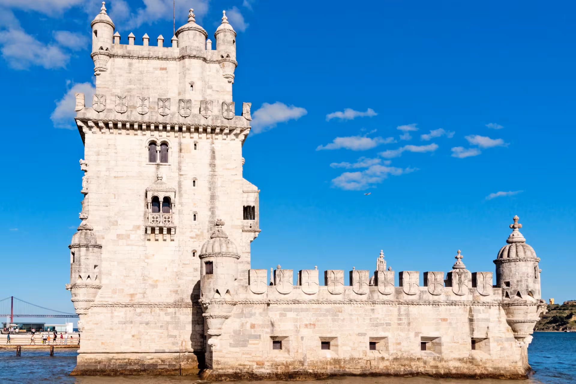 Explore the historic Belém Tower in Lisbon, Portugal, a stunning landmark on the Spain, Portugal & Morocco tour.
