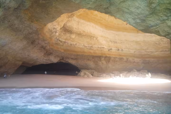Discover the stunning Benagil Cave with its iconic arch and sandy beach on a private Algarve tour.