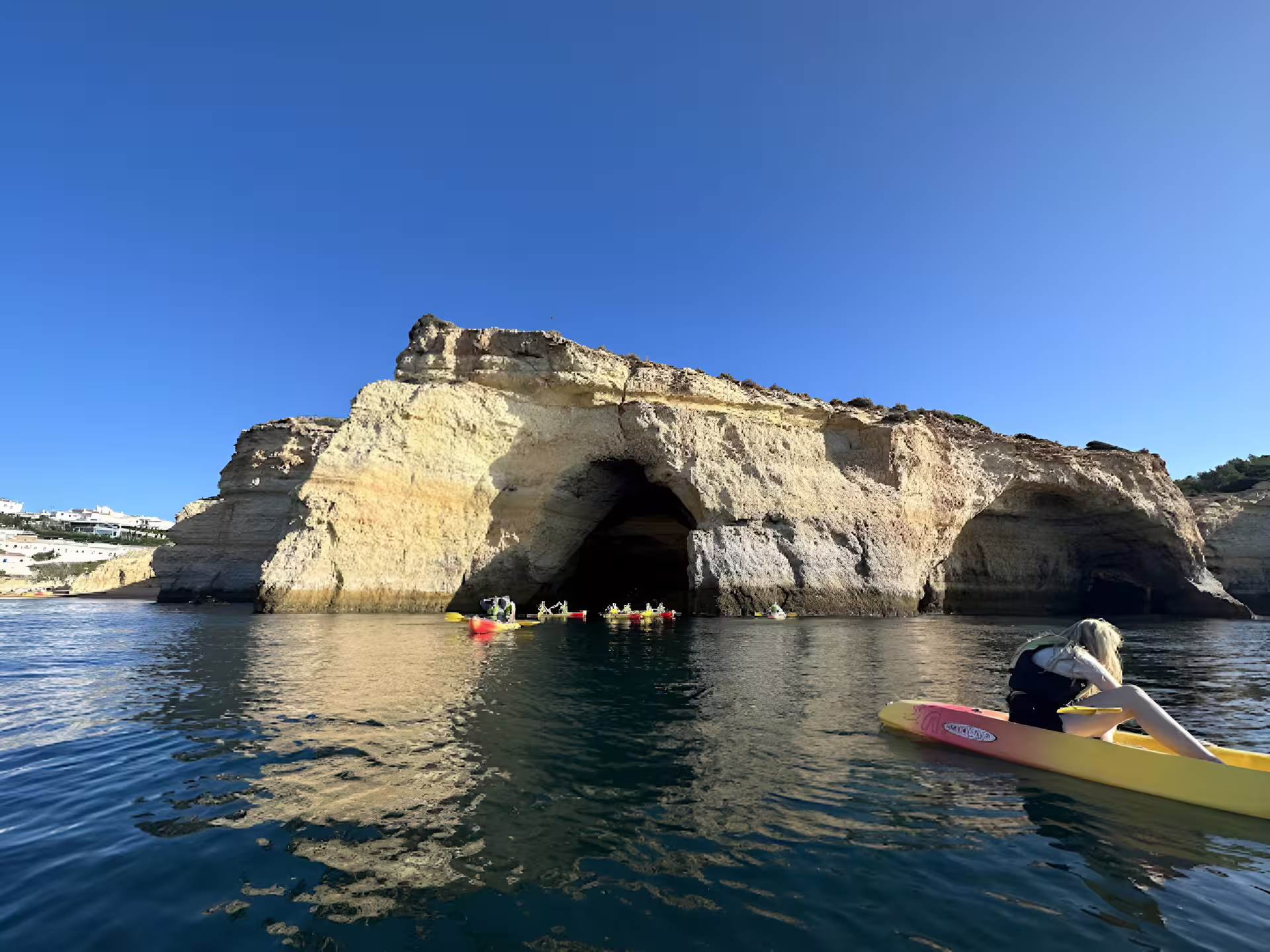 Paddle through the majestic sea caves on a Benagil kayak tour with a local guide and small group experience.