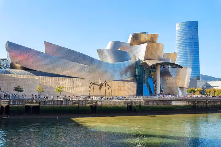 Explore Bilbao's iconic Guggenheim Museum and riverside views on the Santander day tour.