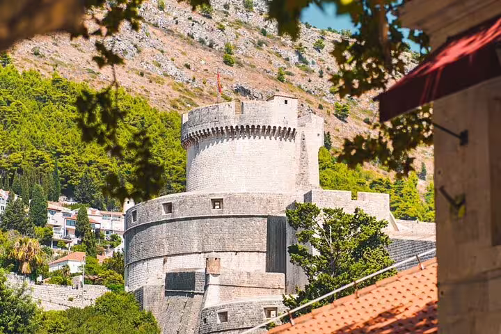 Bokar Fortress in Dubrovnik Old Town, Croatia, viewed on a private Dubrovnik tour with local guide