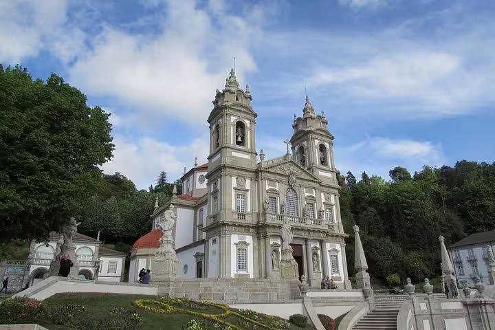 Majestic Bom Jesus do Monte sanctuary in Braga with stunning architecture, a must-see on Porto's cultural tours.