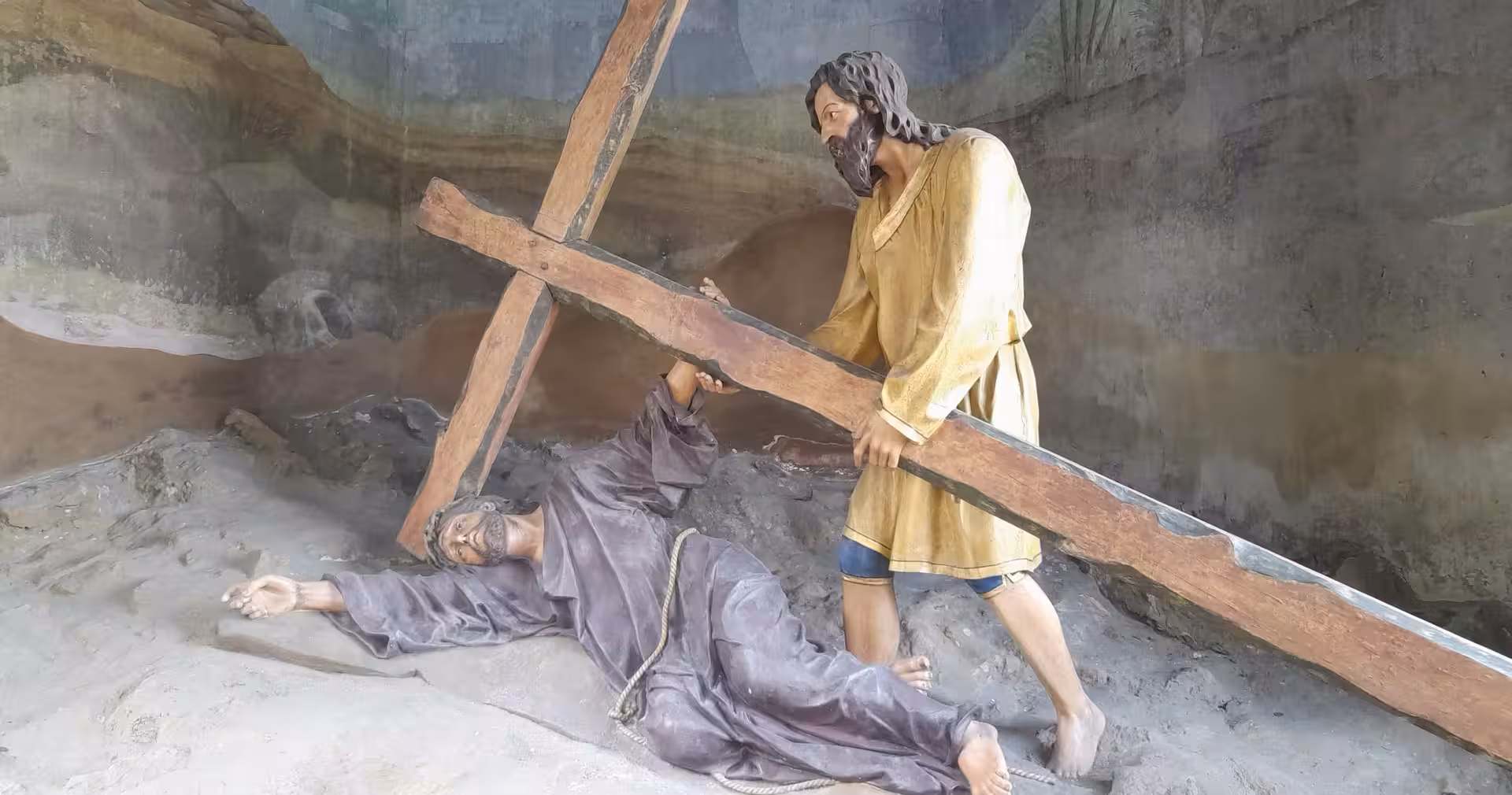 Stations of the Cross sculpture at Bom Jesus do Monte, Braga, visited on a half-day small-group tour