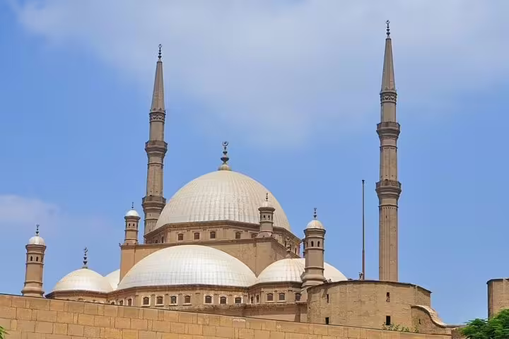 Mohamed Ali Mosque domes and minarets in Cairo Citadel, a top stop on a 3-day Cairo highlights tour