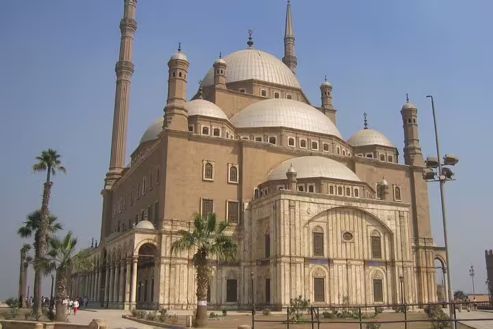 Mohamed Ali Mosque in Cairo Citadel with domes and minarets, must-see on a 5-day Cairo short break package