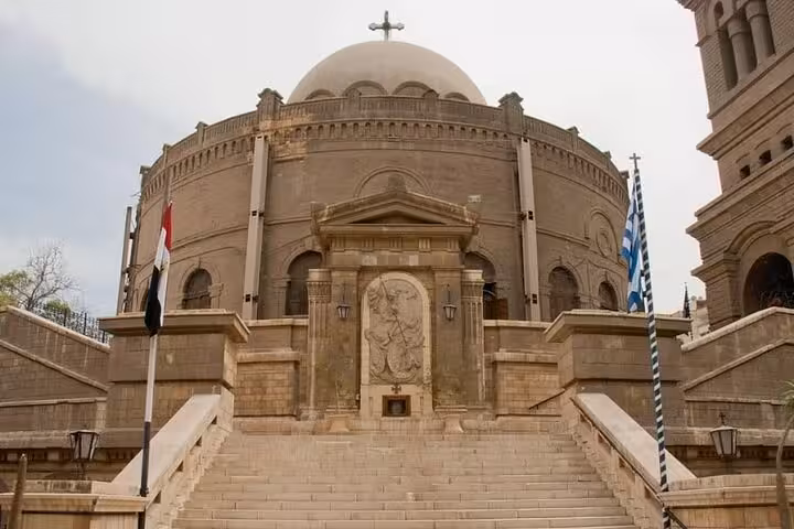 Cairo Citadel mosque exterior and grand stairs, popular landmark on Cairo highlights city tour
