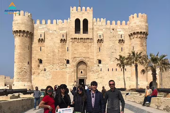 Tour group at Cairo Citadel of Saladin, a highlight of the 5 day Cairo vacation package city tour