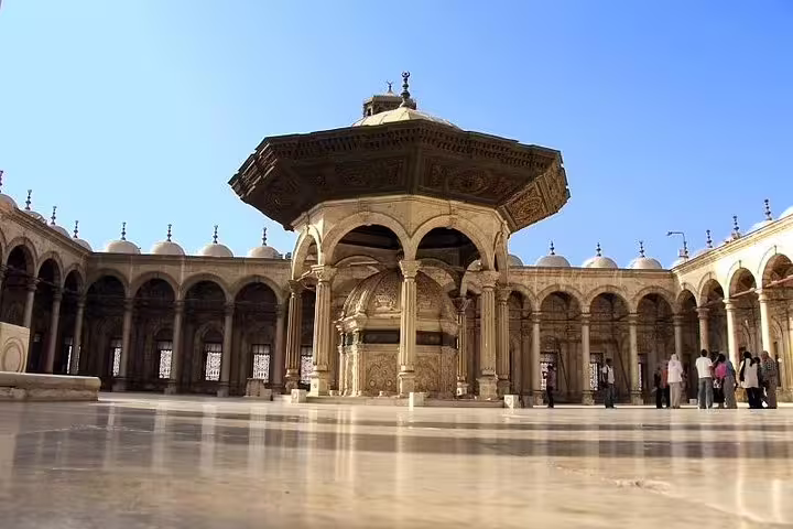 Ornate courtyard of Cairo’s Mosque of Muhammad Ali, a highlight on the 9-day Egypt Cairo and Nile cruise tour