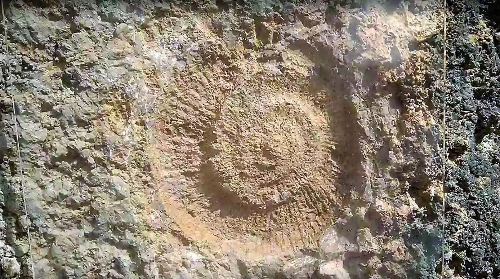 Close-up of rugged limestone wall in Desfiladero de los Gaitanes on Caminito del Rey private hike