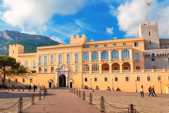 Historic palace under a blue sky, featured on the customized Cannes shore excursion itinerary.