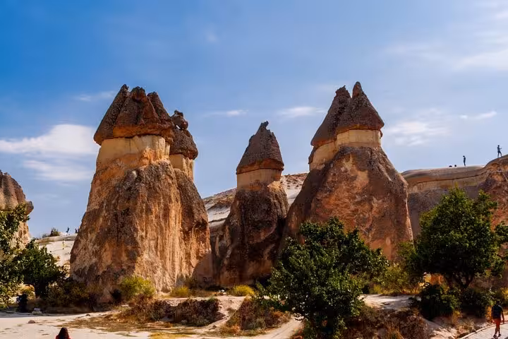 Fairy chimneys in Pasabag Monks Valley, Cappadocia private tour sightseeing with lunch included