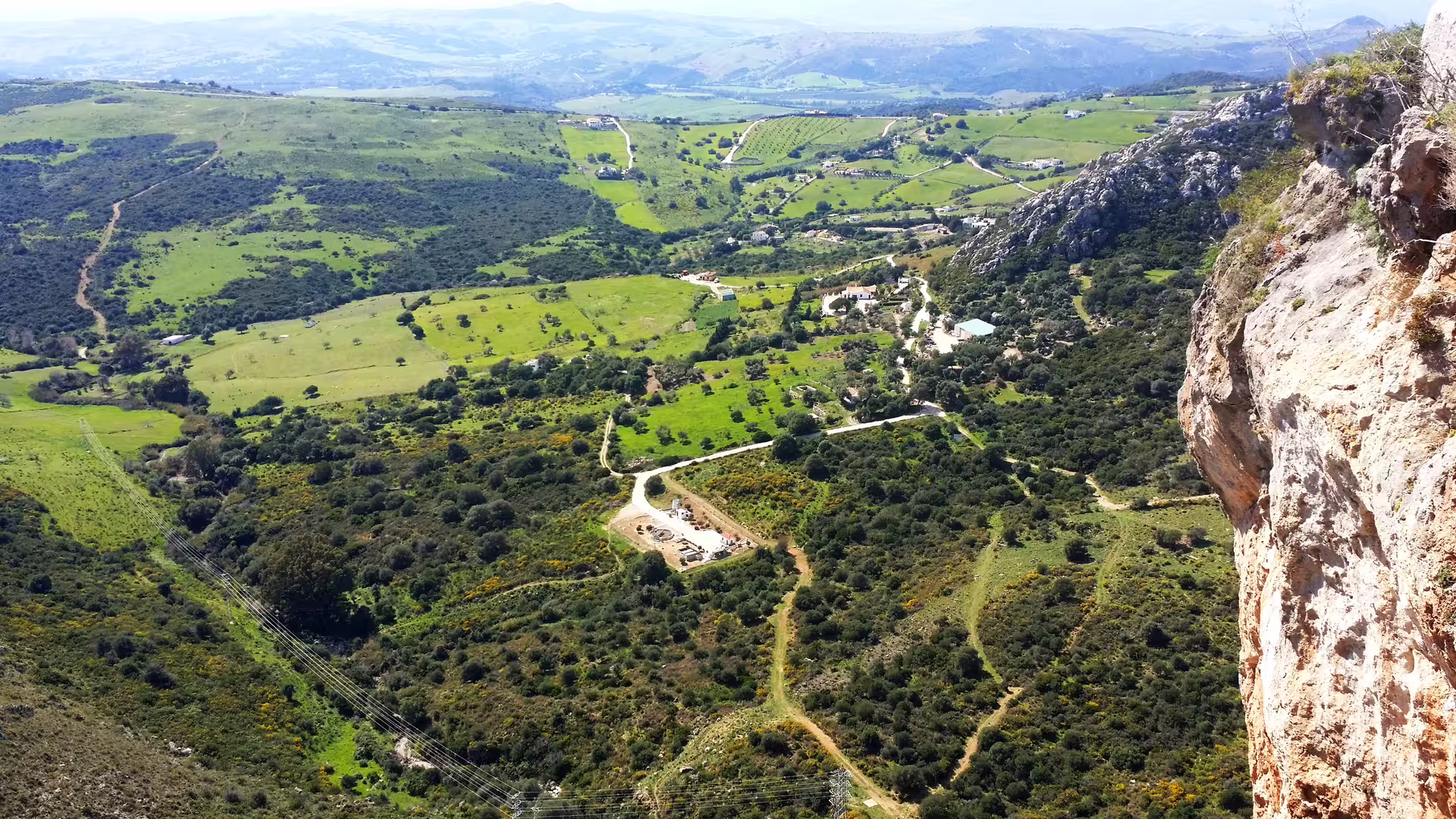 Scenic Casares countryside and mountain valley viewpoint in Andalusia on a private tour from Costa del Sol