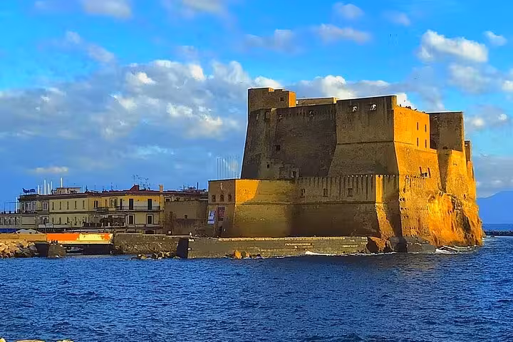 Explore the historic Castel dell'Ovo on a private Naples tour with stunning views of the bay and ancient architecture.