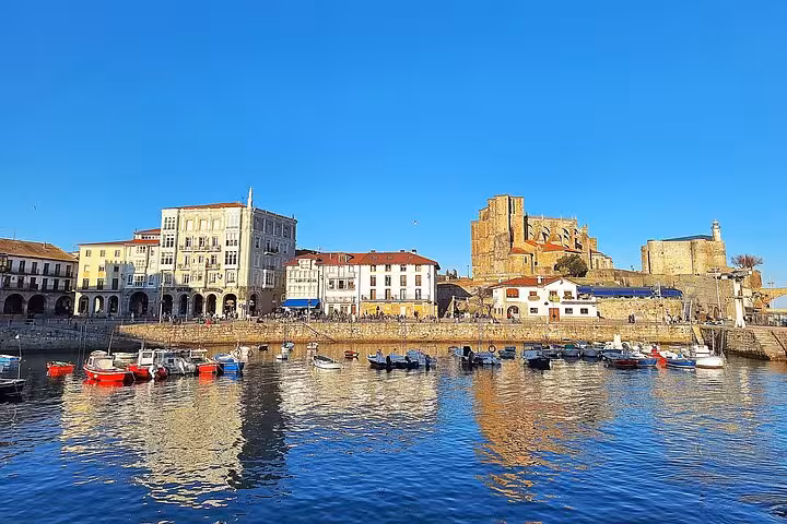 Discover Castro Urdiales' charming harbor and historic architecture on a day trip from Santander.