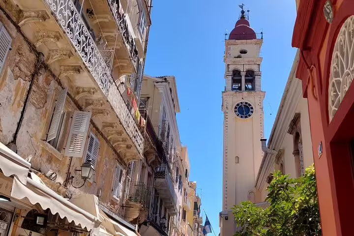 Explore Chania's iconic clock tower and charming architecture on a private tour from Rethymno.
