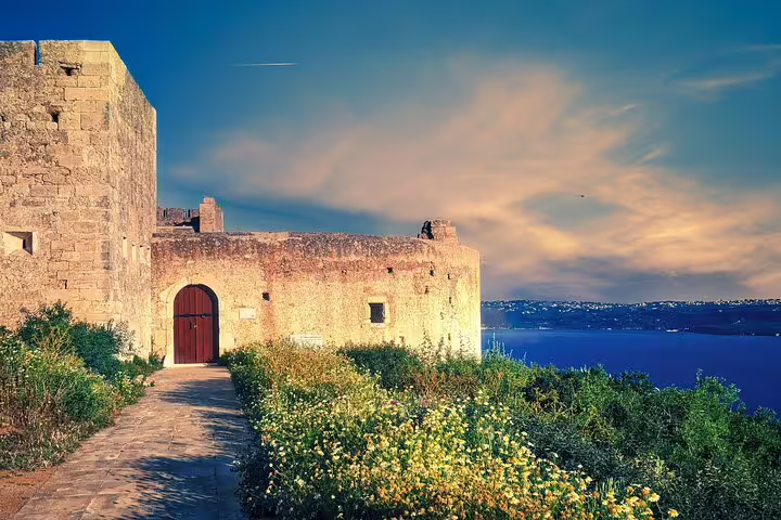 Discover Chania's historic fortress overlooking the sea, featured on the private tour from Rethymno.