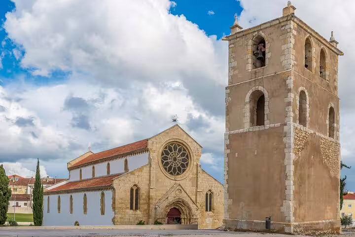 The Church of Santa Maria do Olival in Tomar, a historical landmark on the Tomar and Almourol tour from Lisbon.