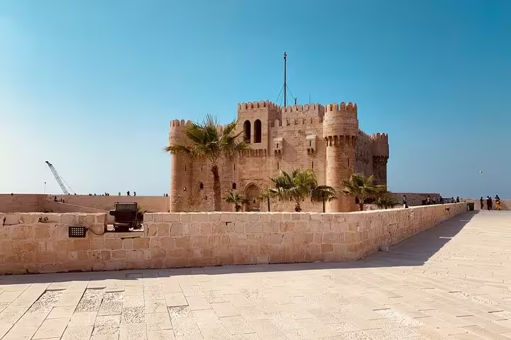 Alexandria Citadel of Qaitbay by the sea, key stop on 2-day Cairo and Alexandria tour from Port Said