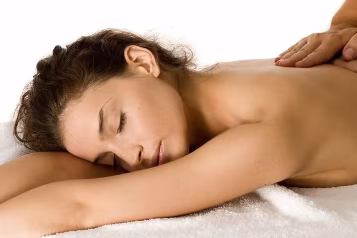 Relaxing full-body massage at Hurghada Cleopatra Deluxe Spa with sauna and jacuzzi wellness package