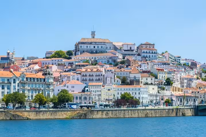 Coimbra riverside skyline with historic university hill, a highlight on Aveiro Coimbra day trip in Portugal
