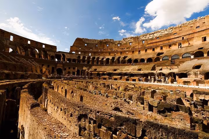 Explore the historic Colosseum's underground chambers and arena floor with our exclusive VIP experience tour.