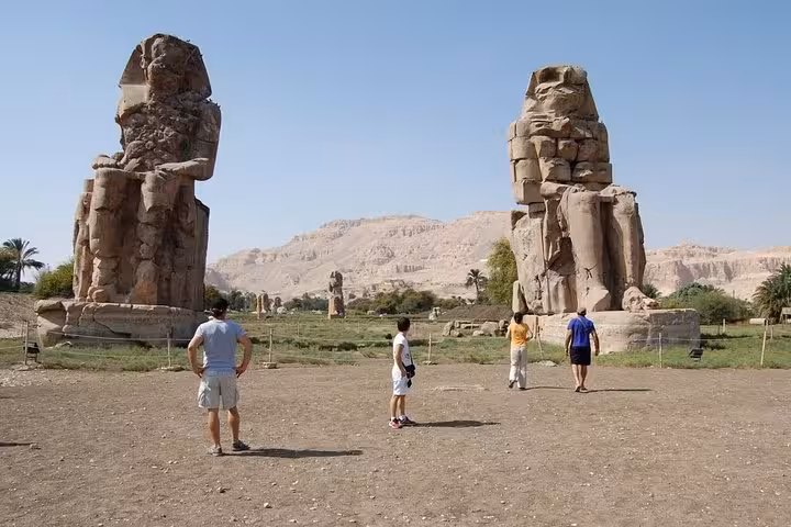 Colossi of Memnon in Luxor on a day trip from Hurghada, Sahl Hasheesh, Makadi Bay and Soma Bay