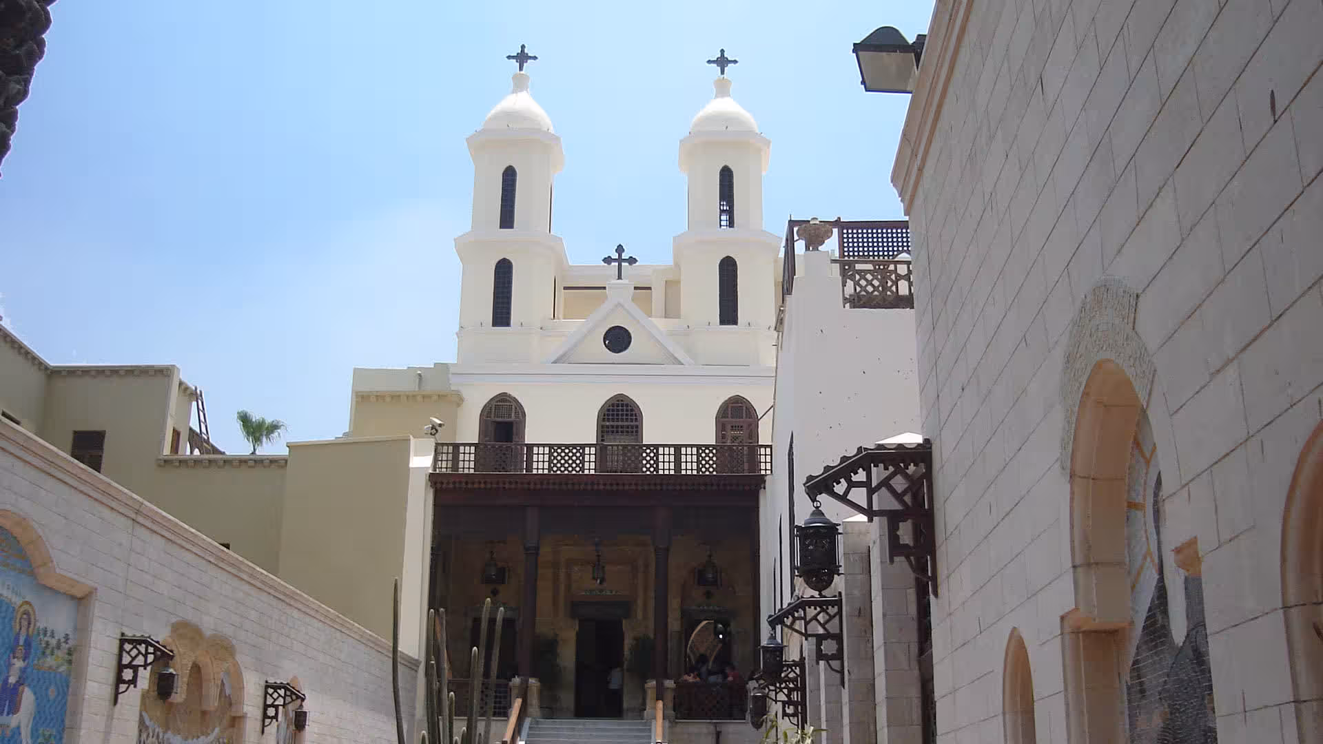 White Coptic church in Old Cairo, a key stop on the Islamic and Coptic Cairo tour from Giza Pyramids