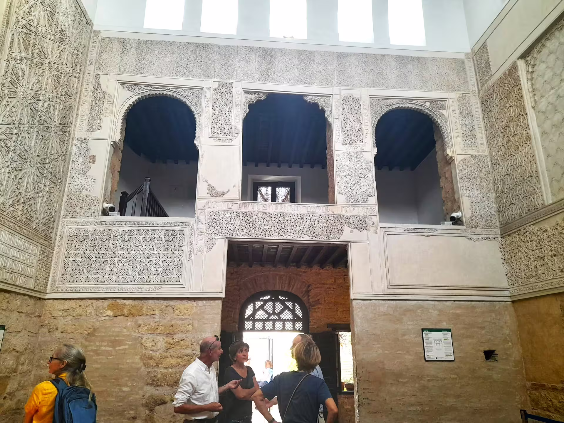 Guided visit inside Cordoba’s Alcazar of the Christian Monarchs, Moorish arches and ornate carvings on private tour