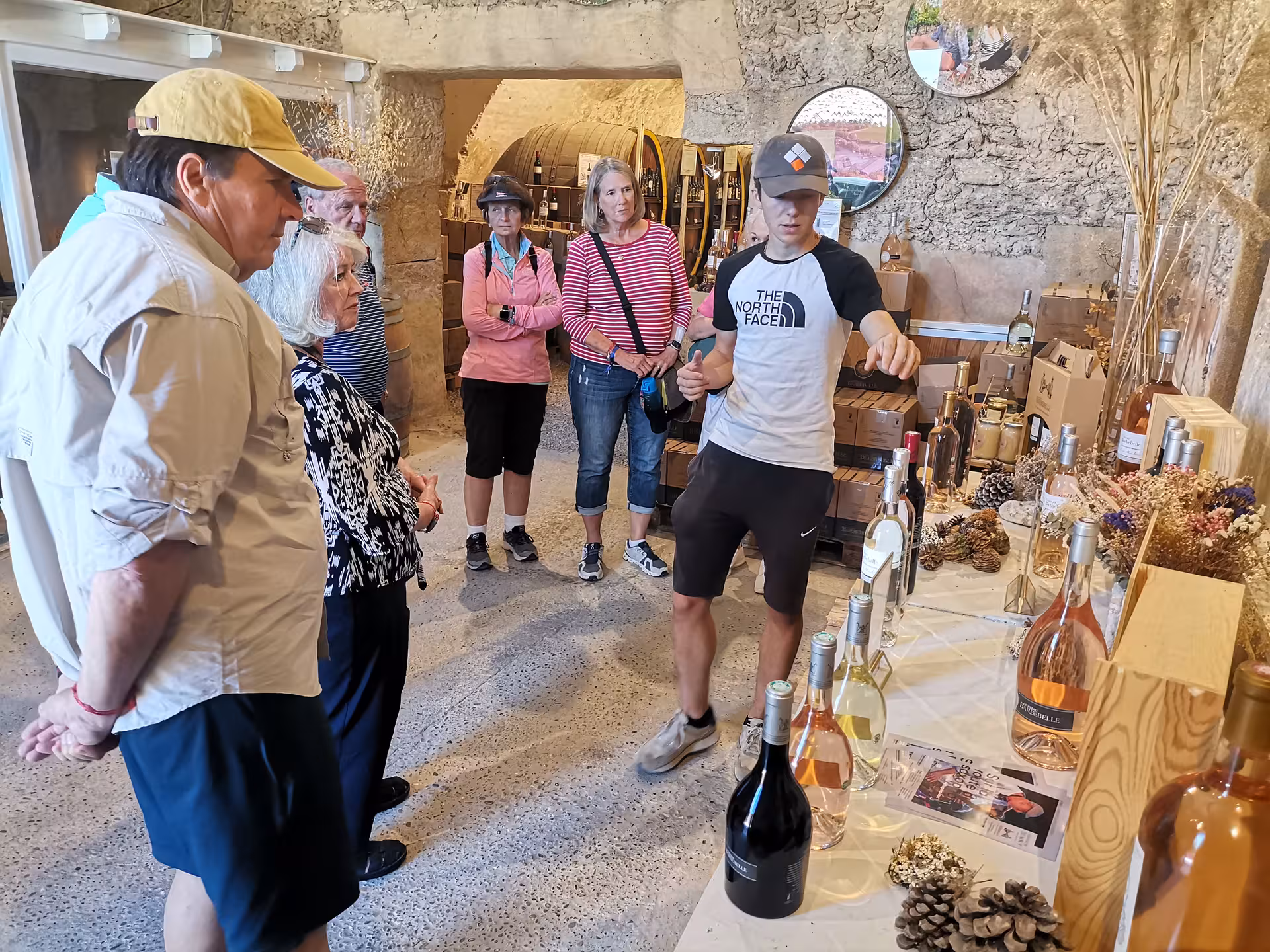 Wine tasting in a Coteaux d'Aix-en-Provence cellar, guided tour sampling Provence rosé near Sainte-Victoire