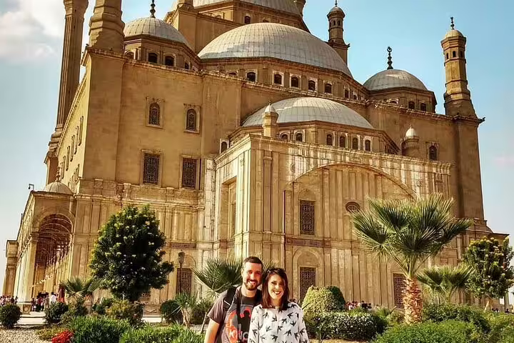 Couple at Cairo Citadel Mosque on From National Museum to Citadel & Bazaars tour in Islamic Cairo
